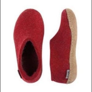 Kids Red Wool Glerups